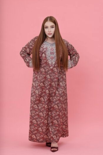 Royal Burgundy Silk Mukhawar – Shimmer Finish